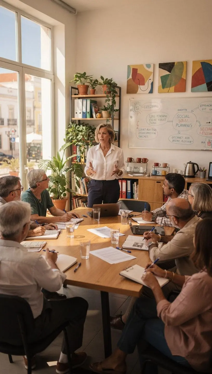 Balanced social activity plan for adults 45+